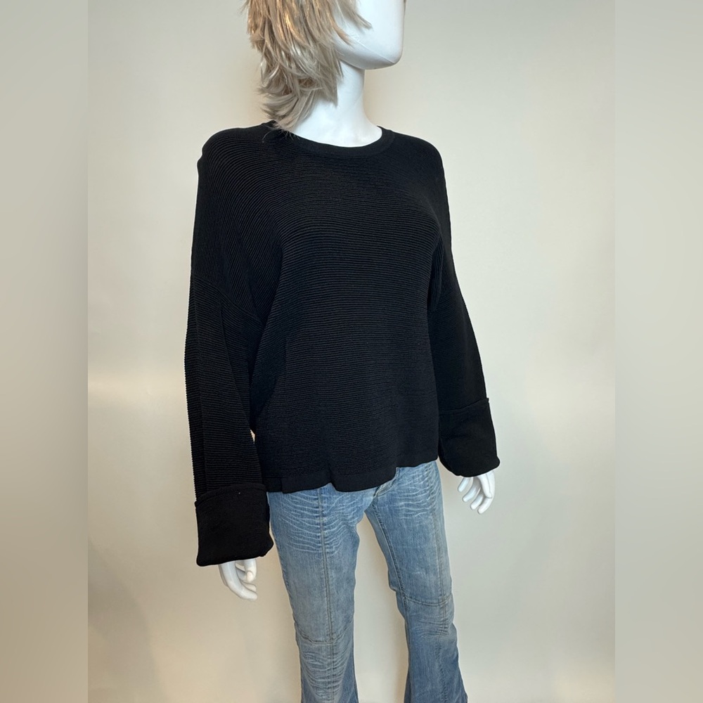 Black Ribbed Sweater